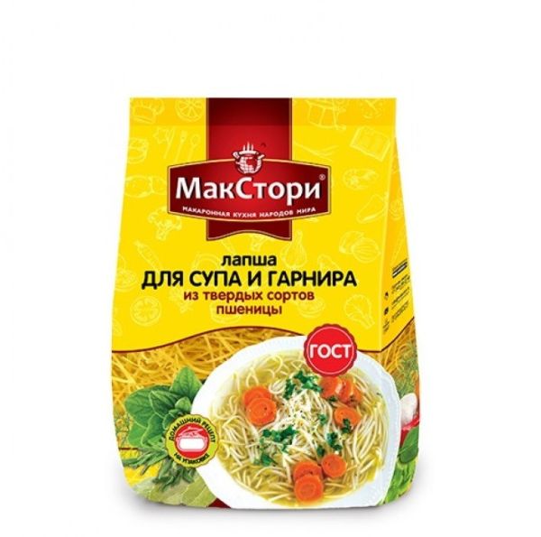 ИЗДЕЛИЯ МАК МАКСТОРИ 250Г ЛАПША Д/СУПА И ГАРНИРА