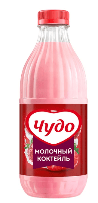 МОЛОКО ЧУДО 2% 950Г КЛУБНИКА