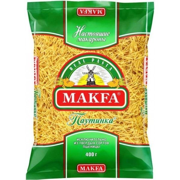 ИЗДЕЛИЯ МАК МАКФА 400Г ВЕРМИШЕЛЬ ПАУТИНКА