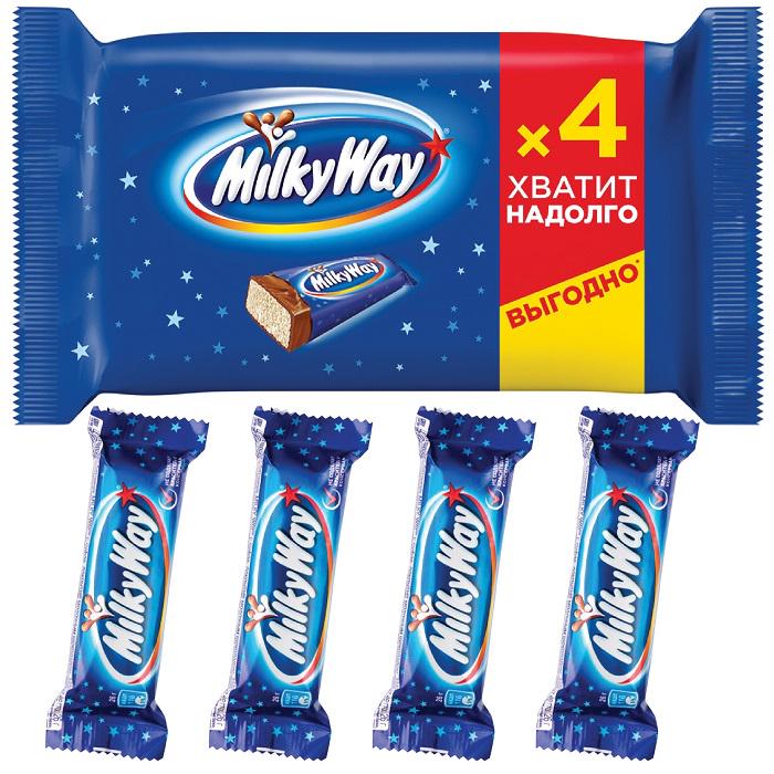 БАТОНЧИК МИЛКИ ВЕЙ 4*26Г ШОКОЛАДНЫЙ МУЛЬТИПАК