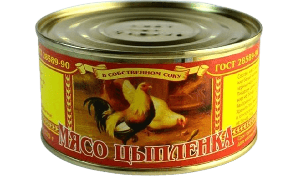 МЯСО ЦЫПЛЕНКА ЛЮБАВИН ДВОР 325Г СОБСТВЕННОМ СОКУ ЖБ