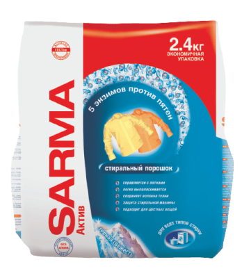 ПОРОШОК САРМА АКТИВ 2400Г УНИВЕРСАЛ ГОРНАЯ СВЕЖЕСТЬ