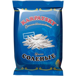 СЕМЕЧКИ КАРПАЙСКИЕ 100Г БЕЛЫЕ СОЛЕНЫЕ ЖАРЕНЫЕ
