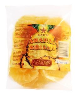 АНАНАС НАТСИ 300Г СУШЕНЫЙ КОЛЬЦА ПАК